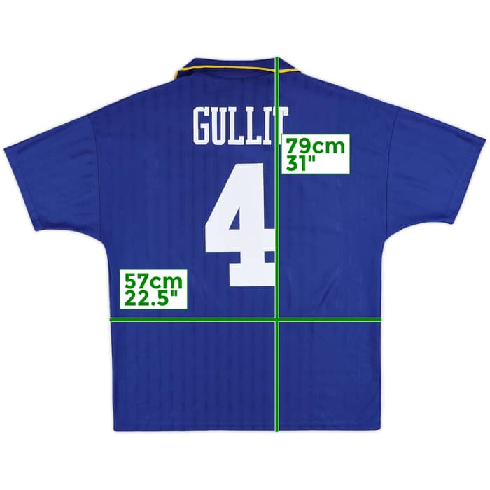 1995-97 Chelsea Home Shirt Gullit #4 - 8/10 - (L)