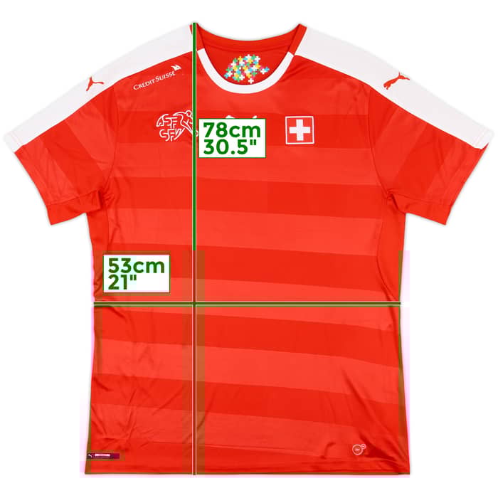 2016-17 Switzerland Home Shirt - 7/10 - (L)