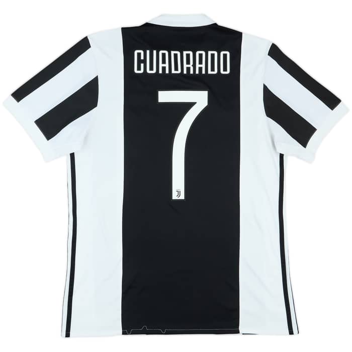 2017-18 Juventus Home Shirt Cuadrado #7 - 7/10 - (M)