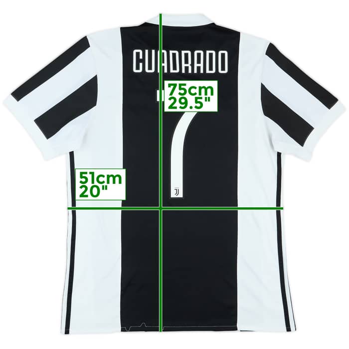 2017-18 Juventus Home Shirt Cuadrado #7 - 7/10 - (M)