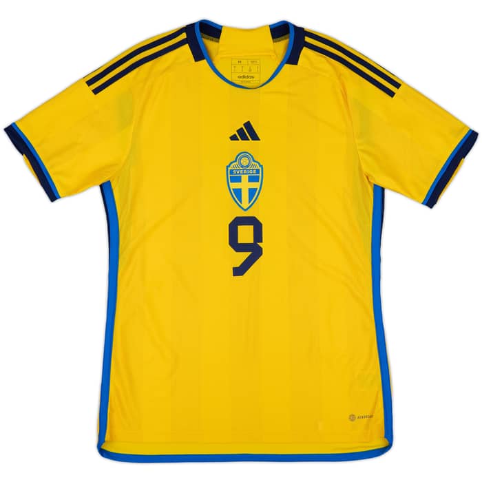 2022-23 Sweden Home Shirt Isak #9 - 10/10 - (M)