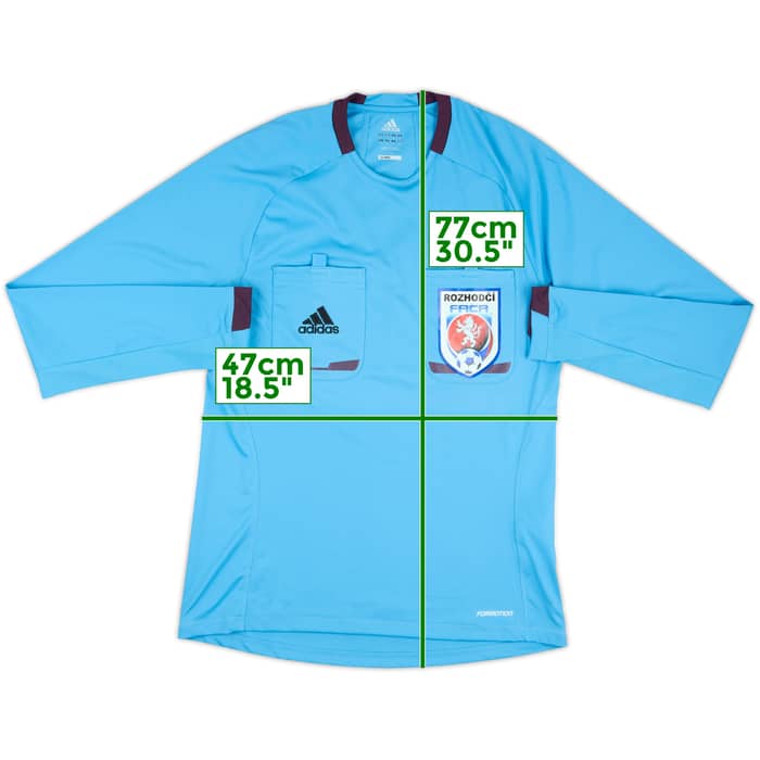 2012-13 Czech Republic adidas Referee L/S Shirt - 10/10 - (M)