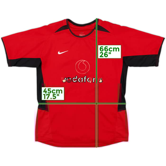 2002-04 Manchester United Home Shirt - 4/10 - (L.Boys)