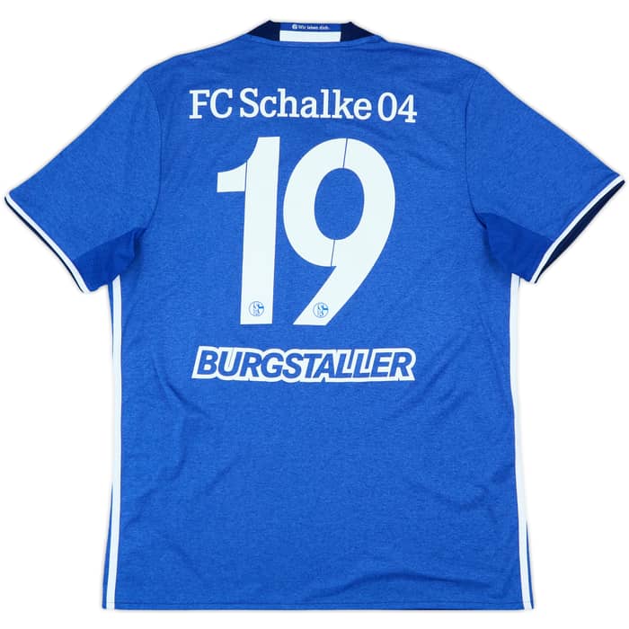 2016-18 Schalke Home Shirt Burgstaller #19 - 8/10 - (L)