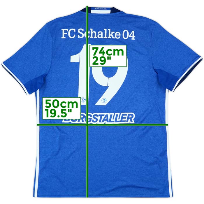 2016-18 Schalke Home Shirt Burgstaller #19 - 8/10 - (L)