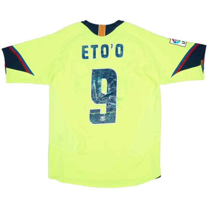 2005-06 Barcelona Away Shirt Eto'o #9 - 4/10 - (S)