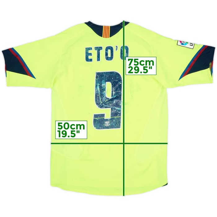 2005-06 Barcelona Away Shirt Eto'o #9 - 4/10 - (S)