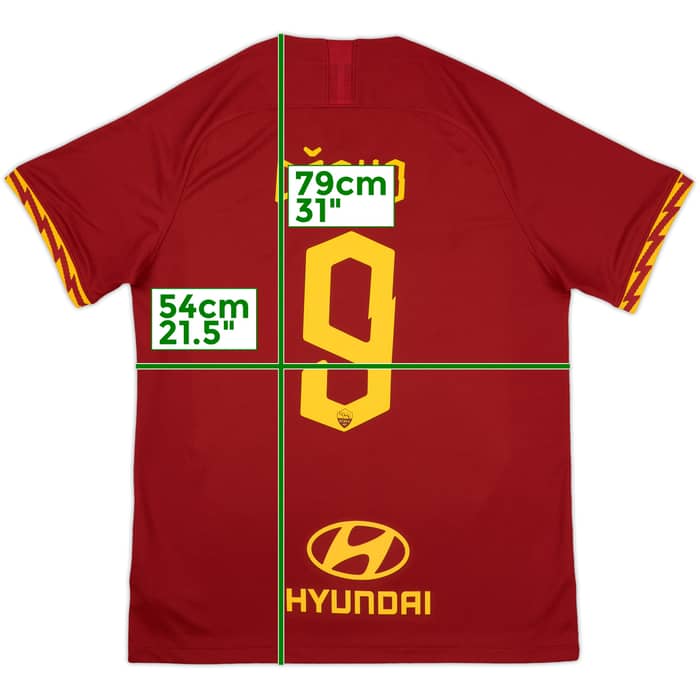 2019-20 Roma Home Shirt Dzeko #9 - 10/10 - (L)