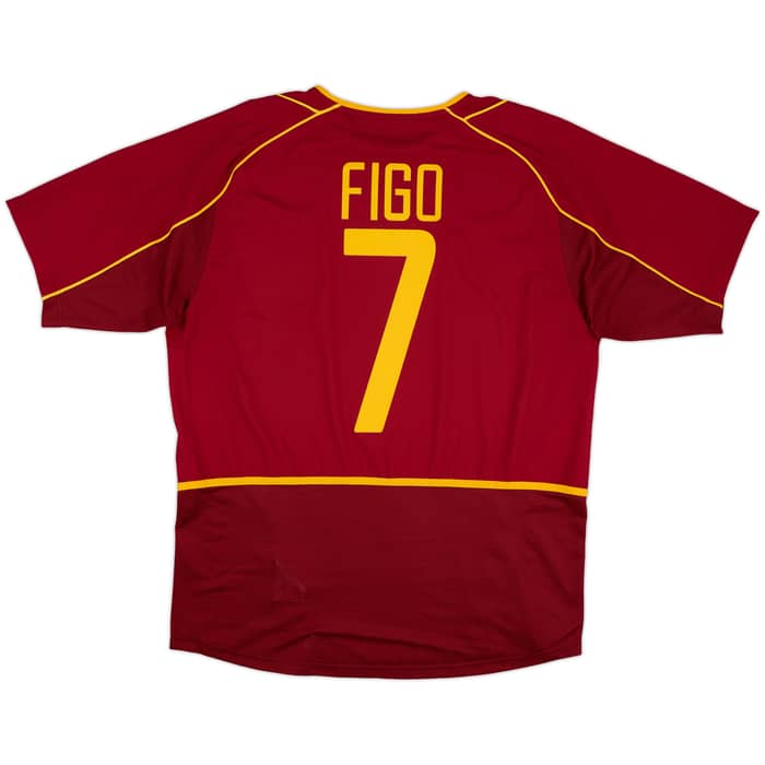 2002-04 Portugal Home Shirt Figo #7 - 10/10 - (L)