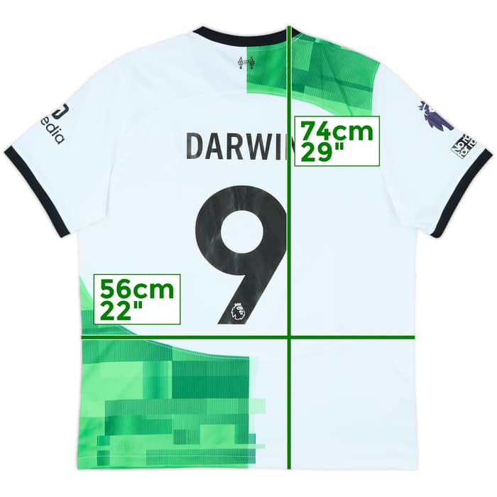 2023-24 Liverpool Away Shirt Darwin #9 - 10/10 - (XL)