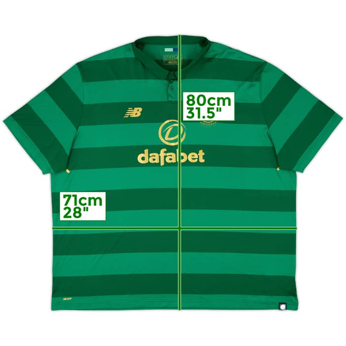 2017-18 Celtic 'Lisbon Lions 50th Anniversary' Away Shirt - 10/10 - (4XL)