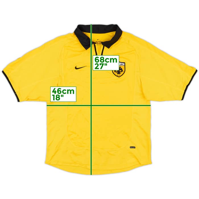 2000-02 AEK Athens Home Shirt - 8/10 - (S)