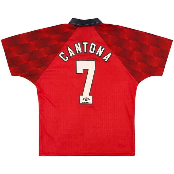 1996-98 Manchester United Home Shirt Cantona #7 - 8/10 - (M)