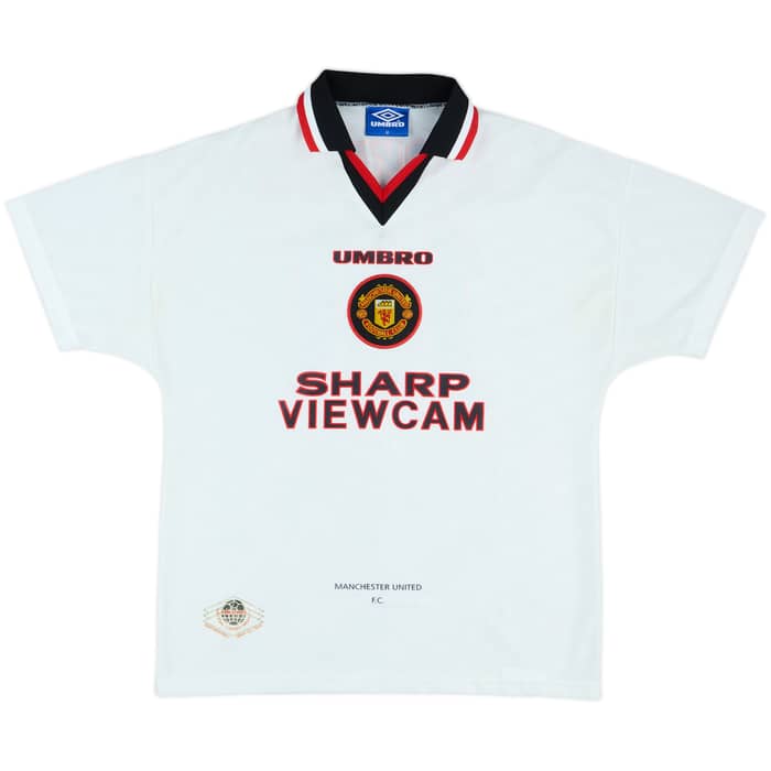 1996-97 Manchester United Away Shirt Beckham #10 - 8/10 - (M)