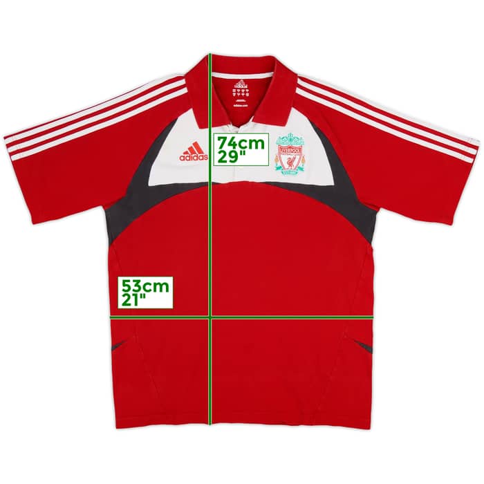 2007-08 Liverpool adidas Polo Shirt - 5/10 - (M/L)