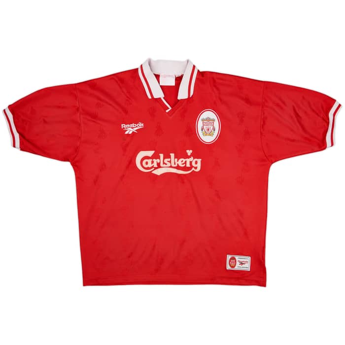 1996-98 Liverpool Home Shirt Fowler #9 - 6/10 - (XL)