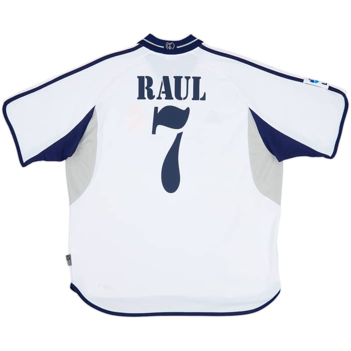 2000-01 Real Madrid Home Shirt Raul #7 - 8/10 - (XL)