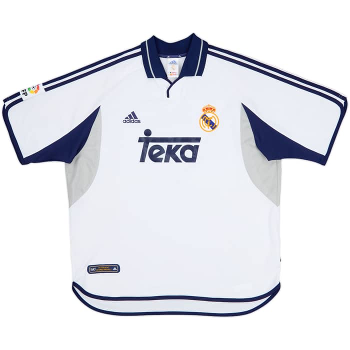 2000-01 Real Madrid Home Shirt Raul #7 - 8/10 - (XL)