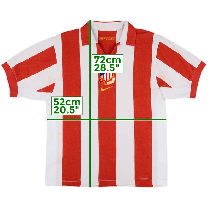 2003-04 Atletico Madrid Centenary Home Shirt - 6/10 - (S)
