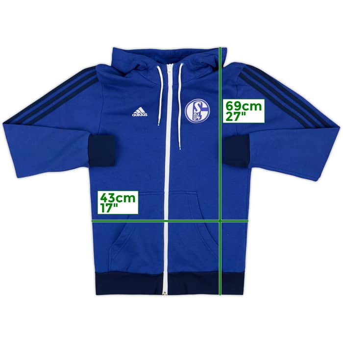 2014-15 Schalke adidas Hooded Track Jacket - 8/10 - (XS)