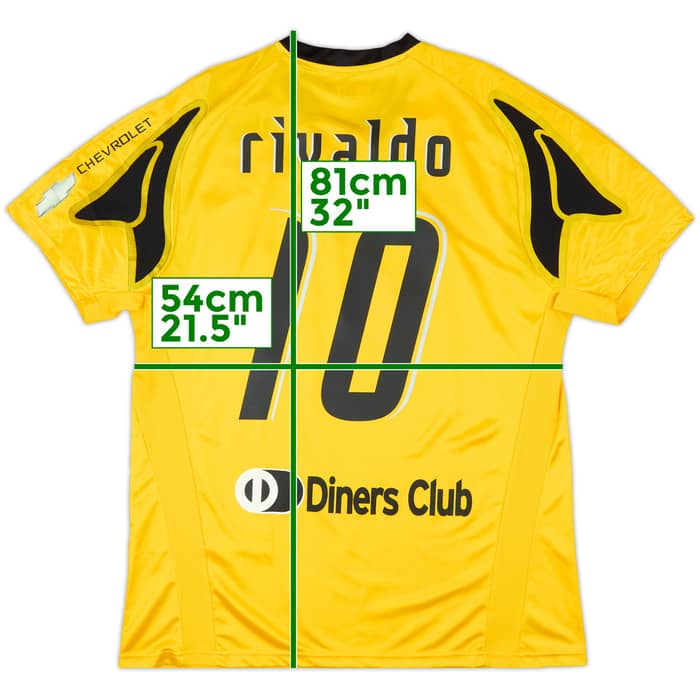 2007-08 AEK Athens Home Shirt Rivaldo #10 (XXL)