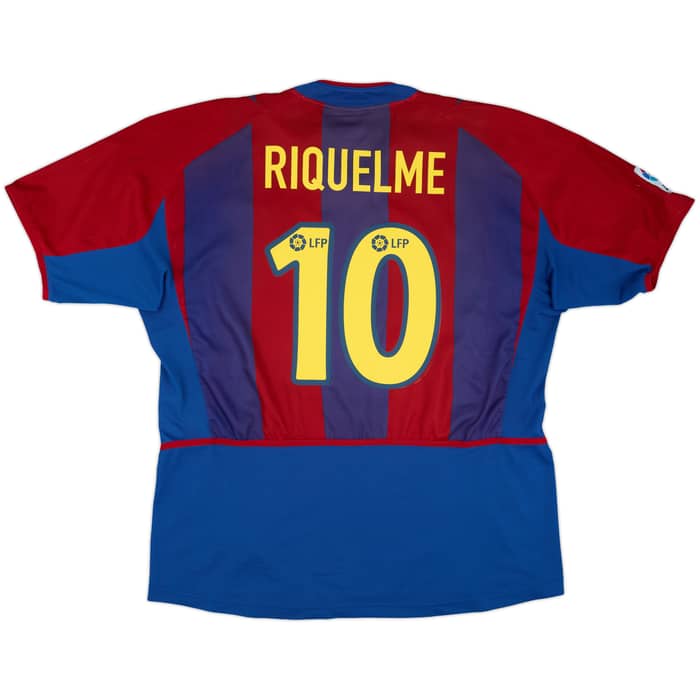 2002-03 Barcelona Home Shirt Riquelme #10 - 7/10 - (XL)