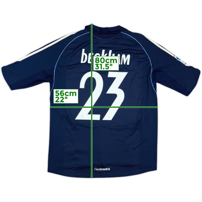 2005-06 Real Madrid Away Shirt Beckham #23 - 8/10 - (L)