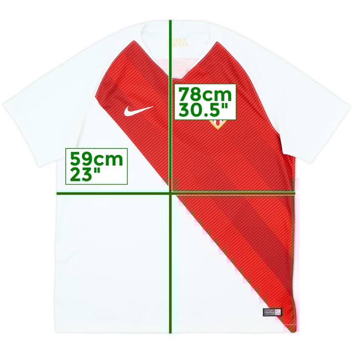 2018-19 Monaco Home Shirt - 8/10 - (XL)