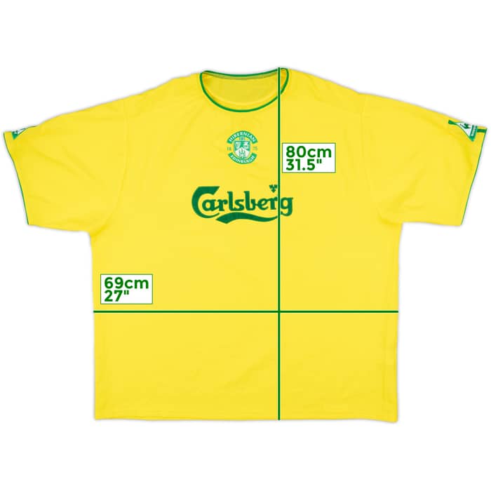 2003-04 Hibernian Away Shirt - 9/10 - (XXL)