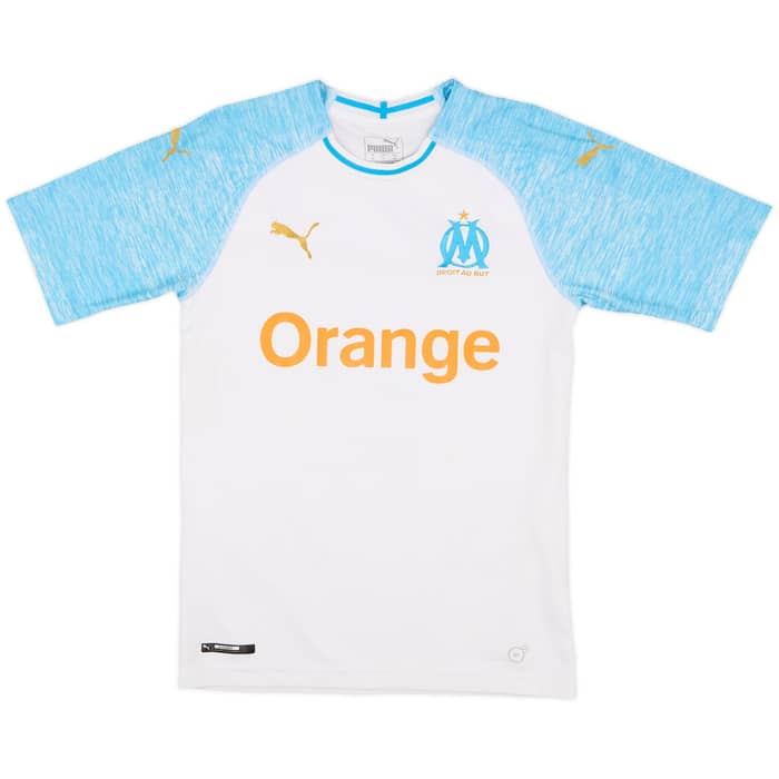 2018-19 Olympique Marseille Home Shirt Balotelli #9 - 10/10 - (XS)
