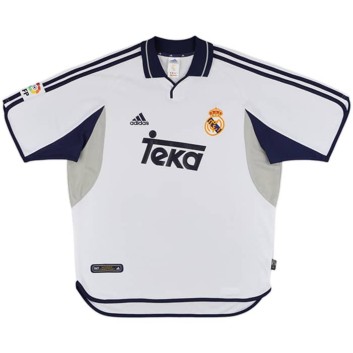 2000-01 Real Madrid Home Shirt Raul #7 - 8/10 - (L)