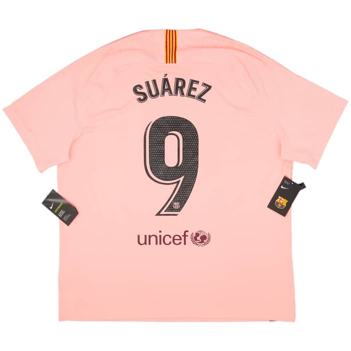 2018-19 Barcelona Authentic Third Shirt Suarez #9 (XXL)