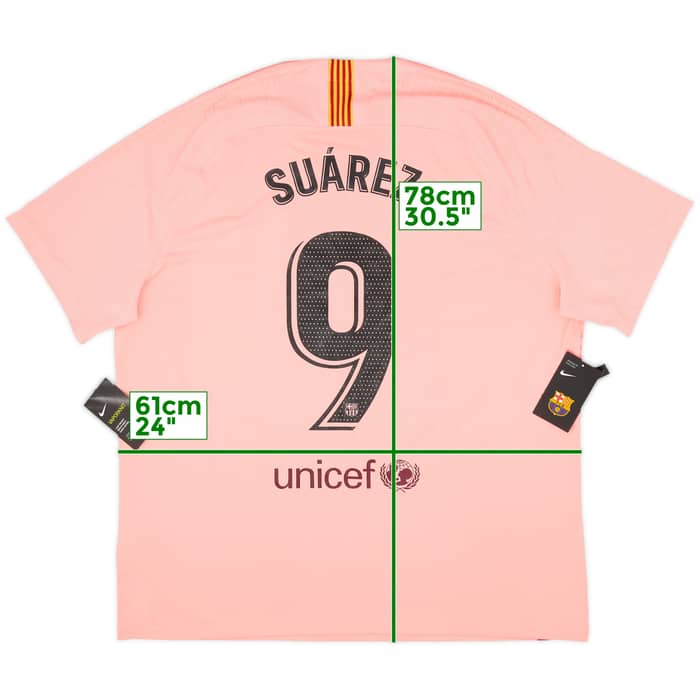 2018-19 Barcelona Authentic Third Shirt Suarez #9 (XXL)
