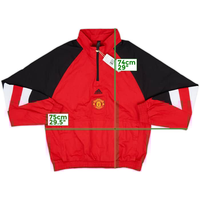 2022-23 Manchester United adidas Icon 1/4 Zip Jacket (M)