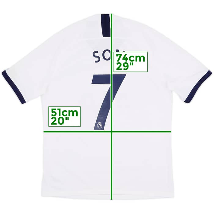 2019-20 Tottenham Authentic Home Shirt Son #7 - 9/10 - (L)