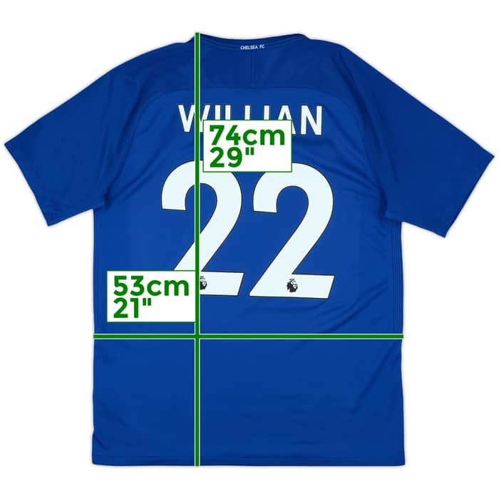 2017-18 Chelsea Home Shirt Willian #22 - 8/10 - (L)