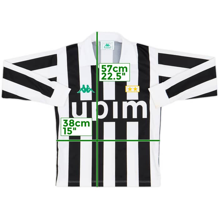 1991-92 Juventus Basic Home L/S Shirt - 6/10 - (S.Boys)