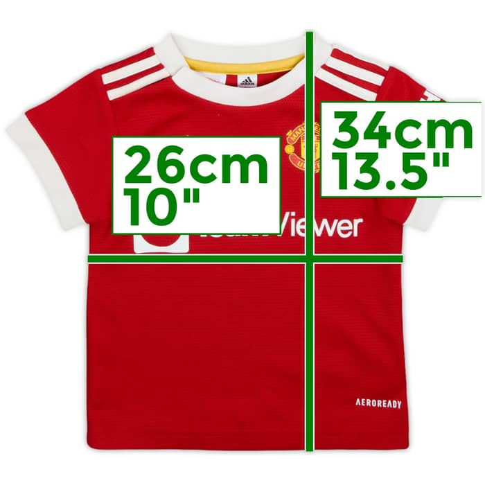 2021-22 Manchester United Home Shirt - 9/10 - (6-9 Months)