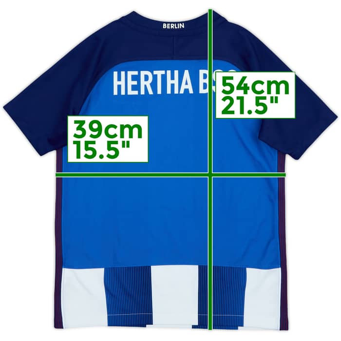 2016-17 Hertha Berlin Home Shirt - 8/10 - (S.Boys)