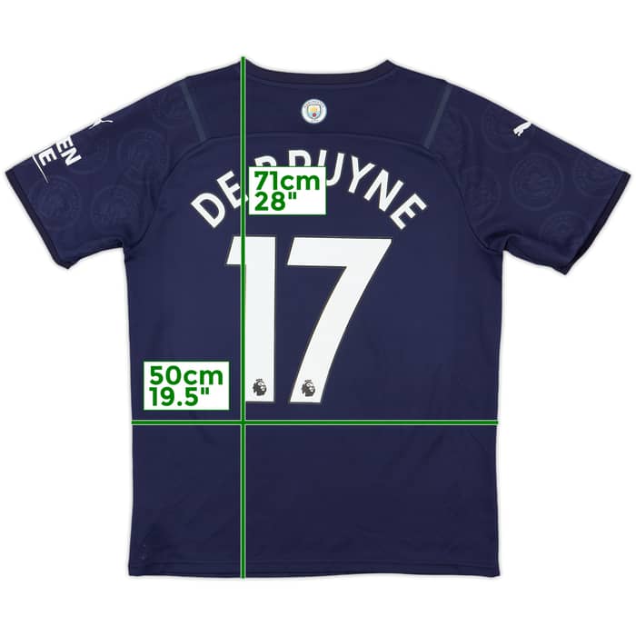 2021-22 Manchester City Third Shirt De Bruyne #17 - 8/10 - (M)