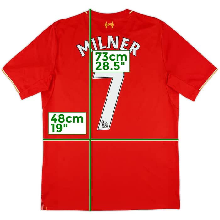 2015-16 Liverpool Home Shirt Milner #7 - 8/10 - (S)