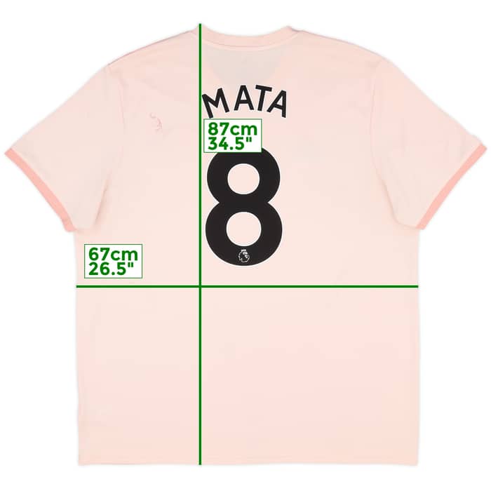 2018-19 Manchester United Away Shirt Mata #8 - 7/10 - (XXL)