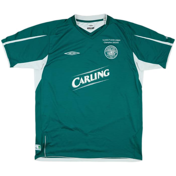 2004-05 Celtic "Champions 2003/04" Away Shirt Juninho #7 - 9/10 - (L)