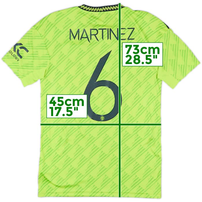 2022-23 Manchester United Third Shirt Martinez #6 - 9/10 - (S)