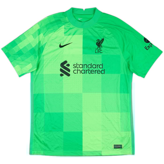 2021-22 Liverpool GK S/S Shirt A.Becker #1 - 10/10 - (L)