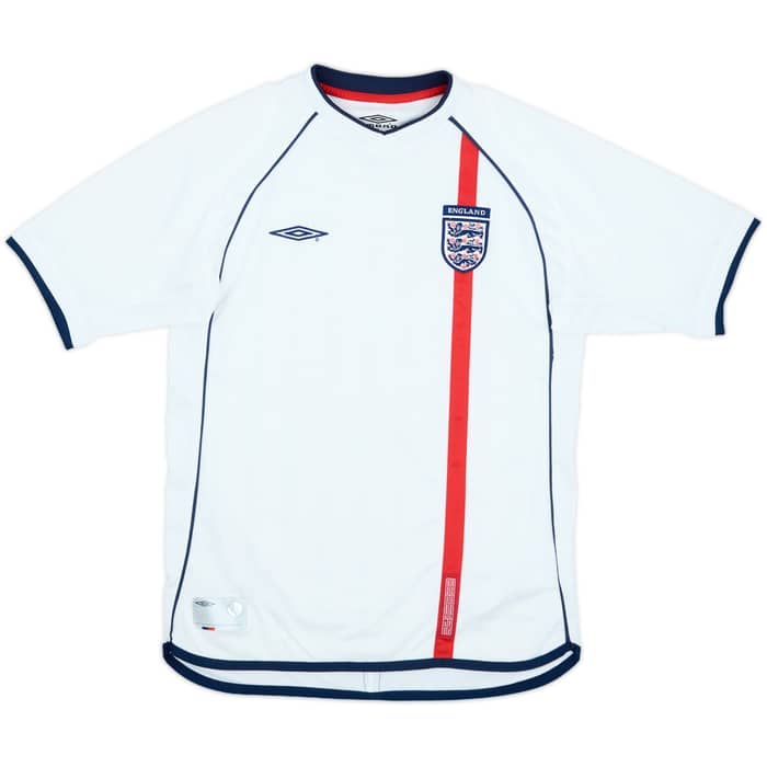 2001-03 England Home Shirt - 8/10 - (L.Boys)