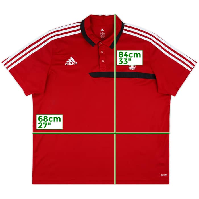 2013-14 Nottingham Forest adidas Polo Shirt - 9/10 - (XXL)