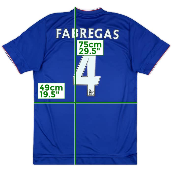 2015-16 Chelsea Home Shirt Fabregas #4 - 7/10 - (M)