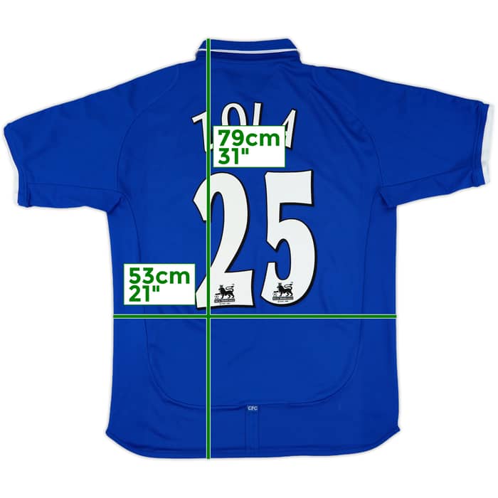 2001-03 Chelsea Home Shirt Zola #25 - 10/10 - (M)