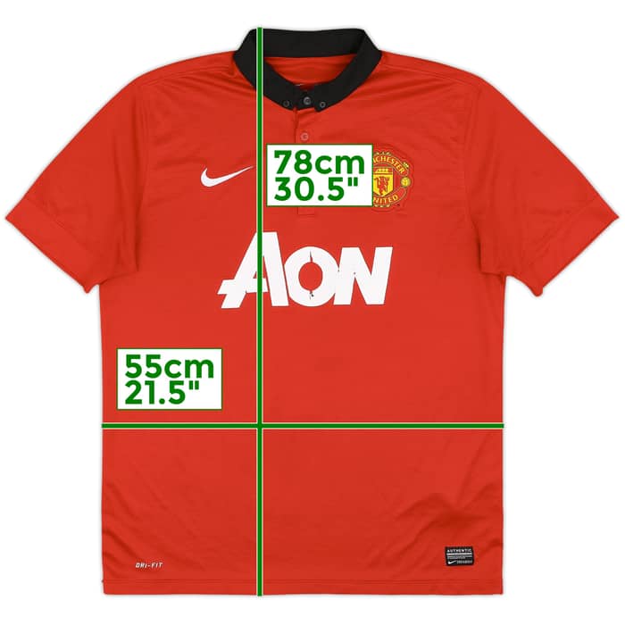 2013-14 Manchester United Home Shirt - 5/10 - (L)